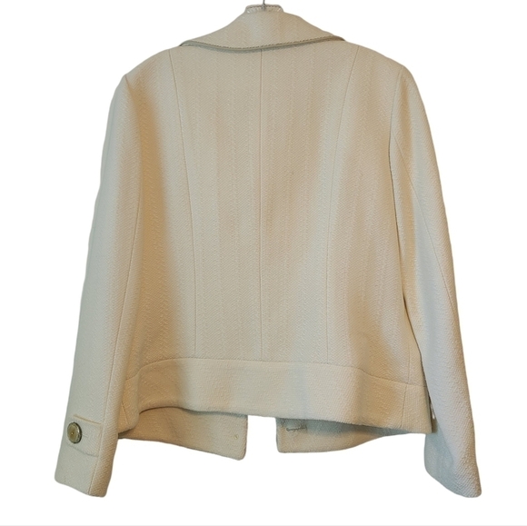 Lizpalm | Women's Cream Pea Coat (Size Medium) - Picture 15 of 15